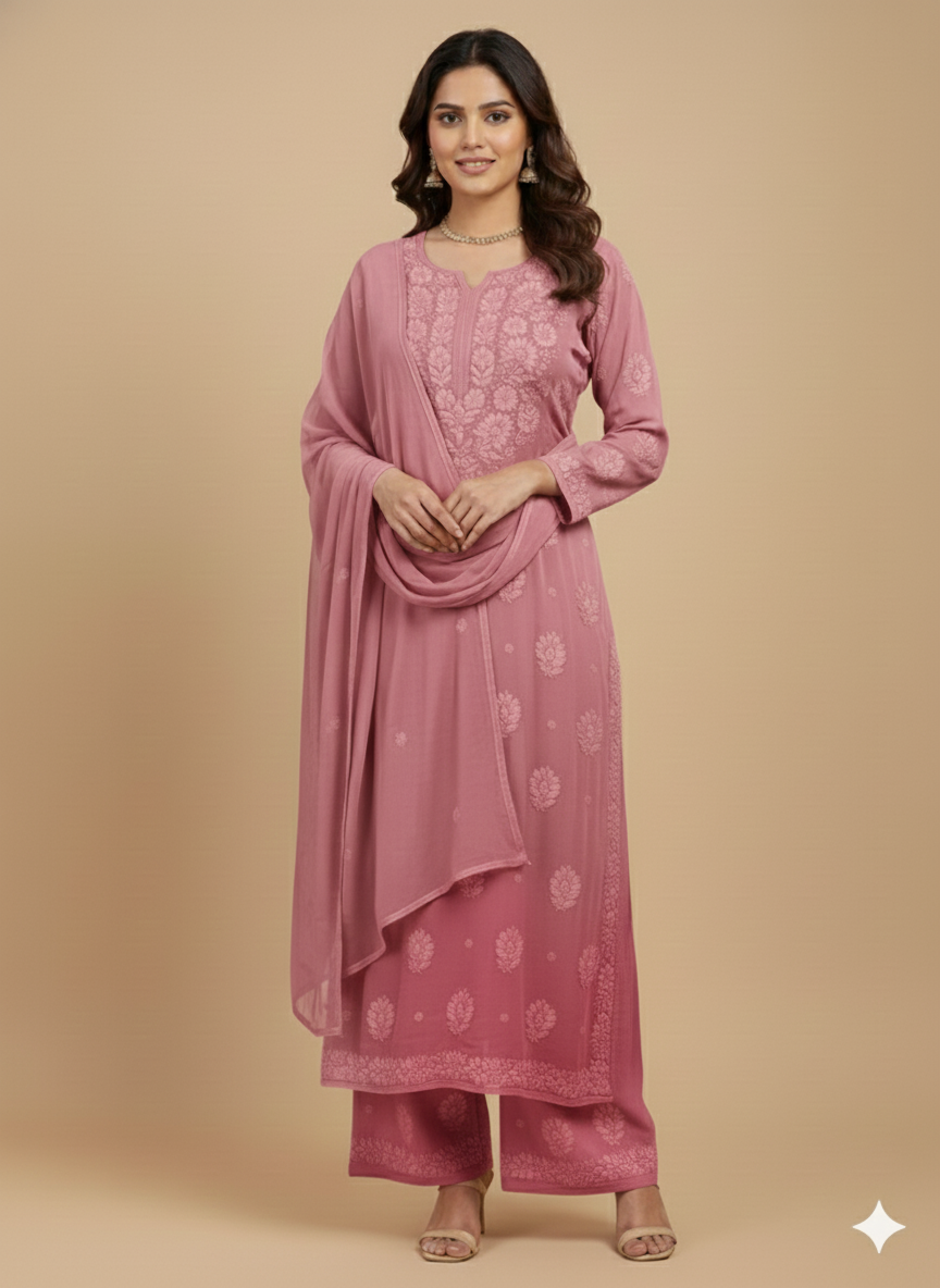 Ziyana Georgette Onion 4pc Set